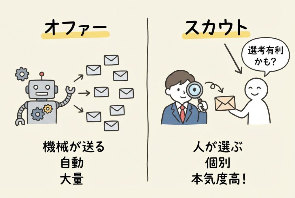 オファーとスカウトの違い